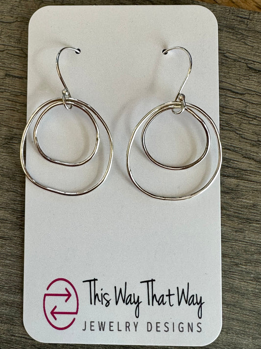 SOPHIA- CLASSIC DOUBLE HOOP *SMALL* EARRINGS